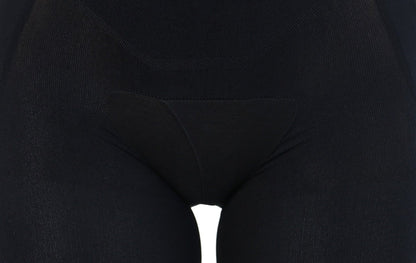 Capri Happy Butt No.7 - Double Layer Waistband Body Shaper Black