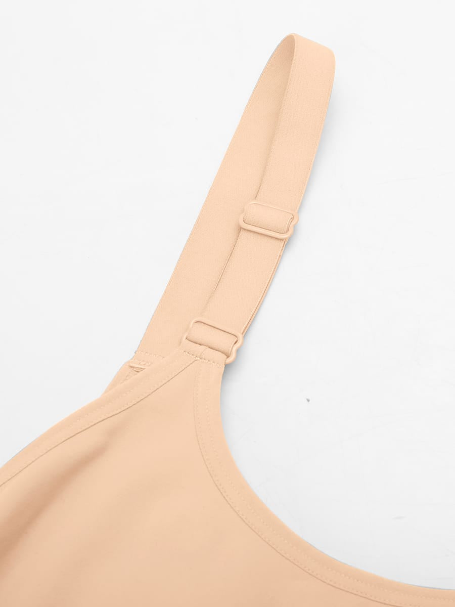 Naadloze corrigerende bodysuit met onzichtbare rits, buikcorrectie, liftend effect voor de billen en verstelbare schouderbandjes