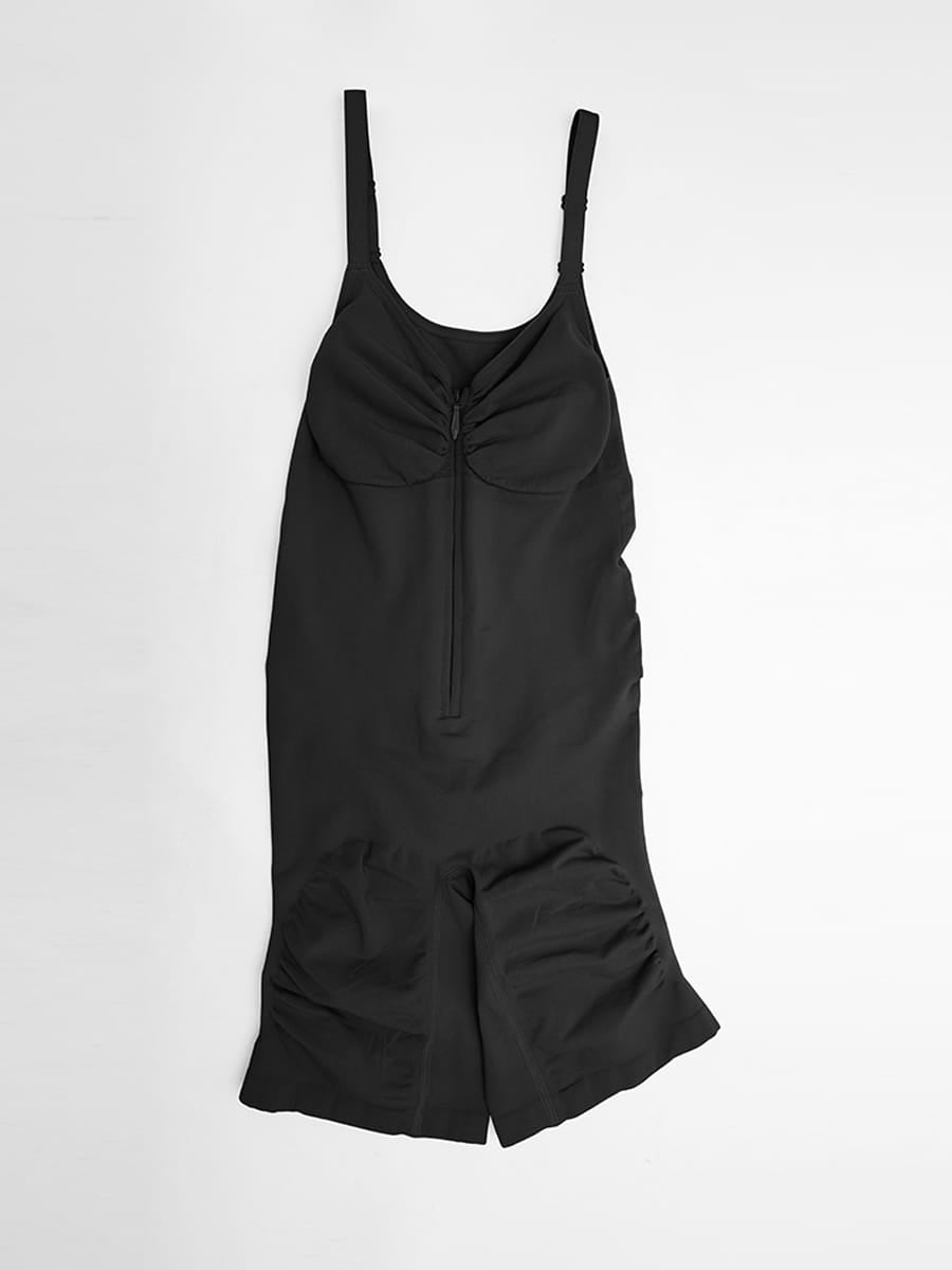 Naadloze corrigerende bodysuit met onzichtbare rits, buikcorrectie, liftend effect voor de billen en verstelbare schouderbandjes