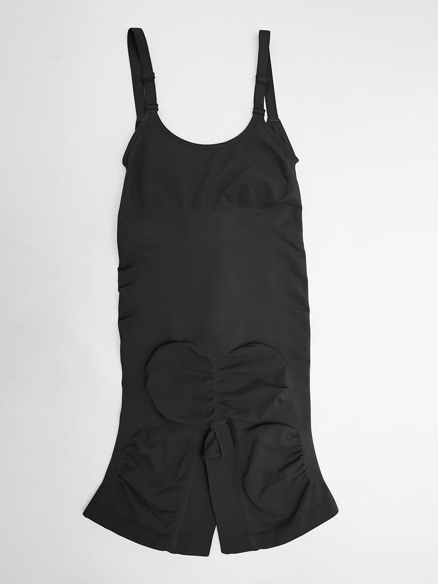 Naadloze corrigerende bodysuit met onzichtbare rits, buikcorrectie, liftend effect voor de billen en verstelbare schouderbandjes