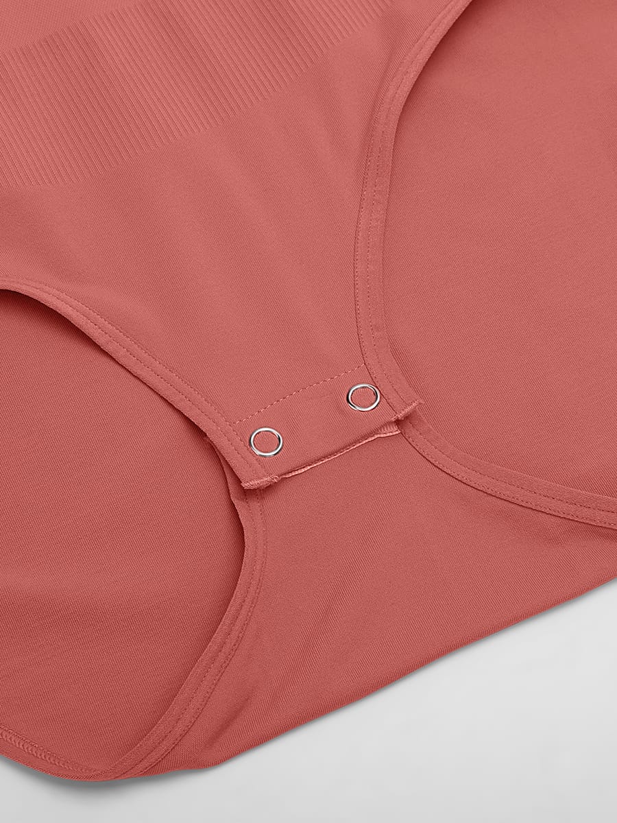 Seamless Shapewear Bodysuit Buttery Soft Tummy Control Crew Neck