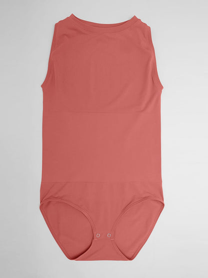 Seamless Shapewear Bodysuit Buttery Soft Tummy Control Crew Neck