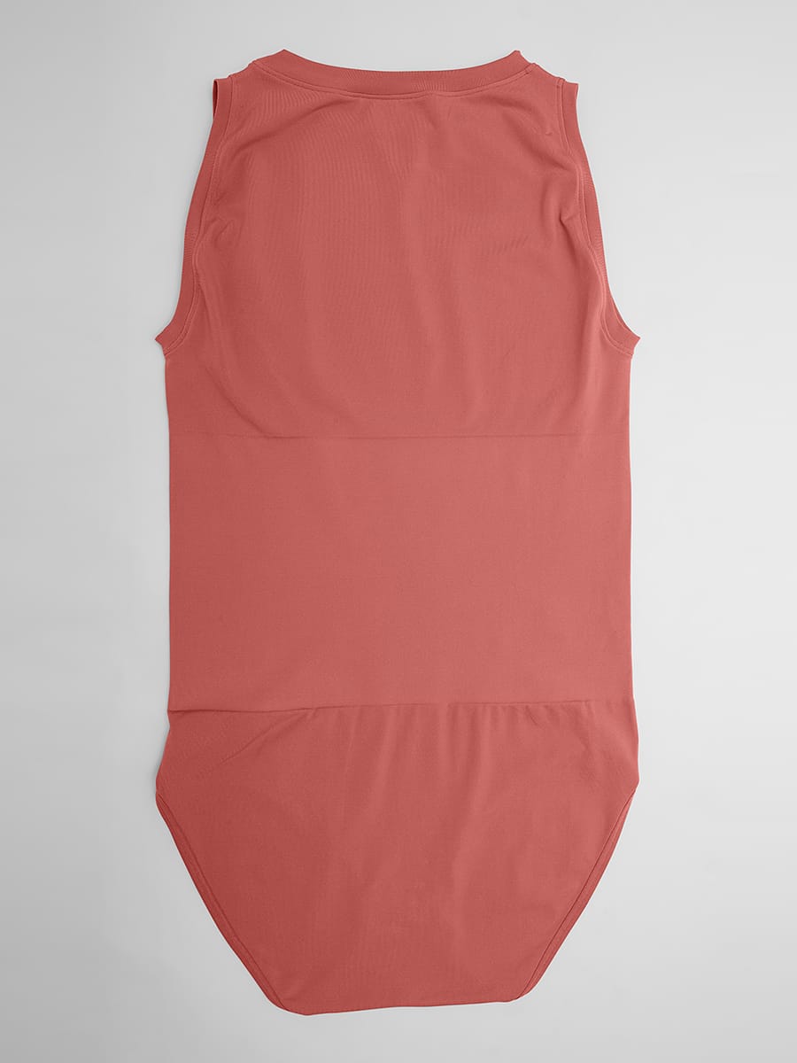 Seamless Shapewear Bodysuit Buttery Soft Tummy Control Crew Neck