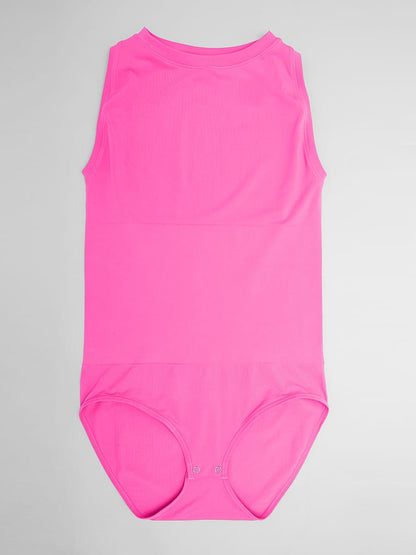 Seamless Shapewear Bodysuit Buttery Soft Tummy Control Crew Neck