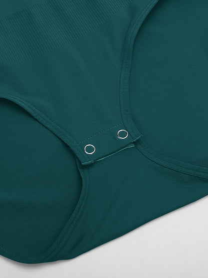 Seamless Shapewear Bodysuit Buttery Soft Tummy Control Crew Neck