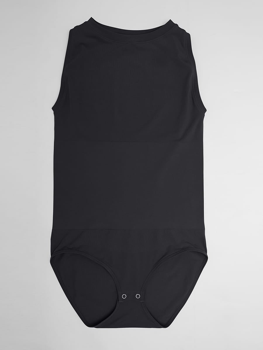Seamless Shapewear Bodysuit Buttery Soft Tummy Control Crew Neck