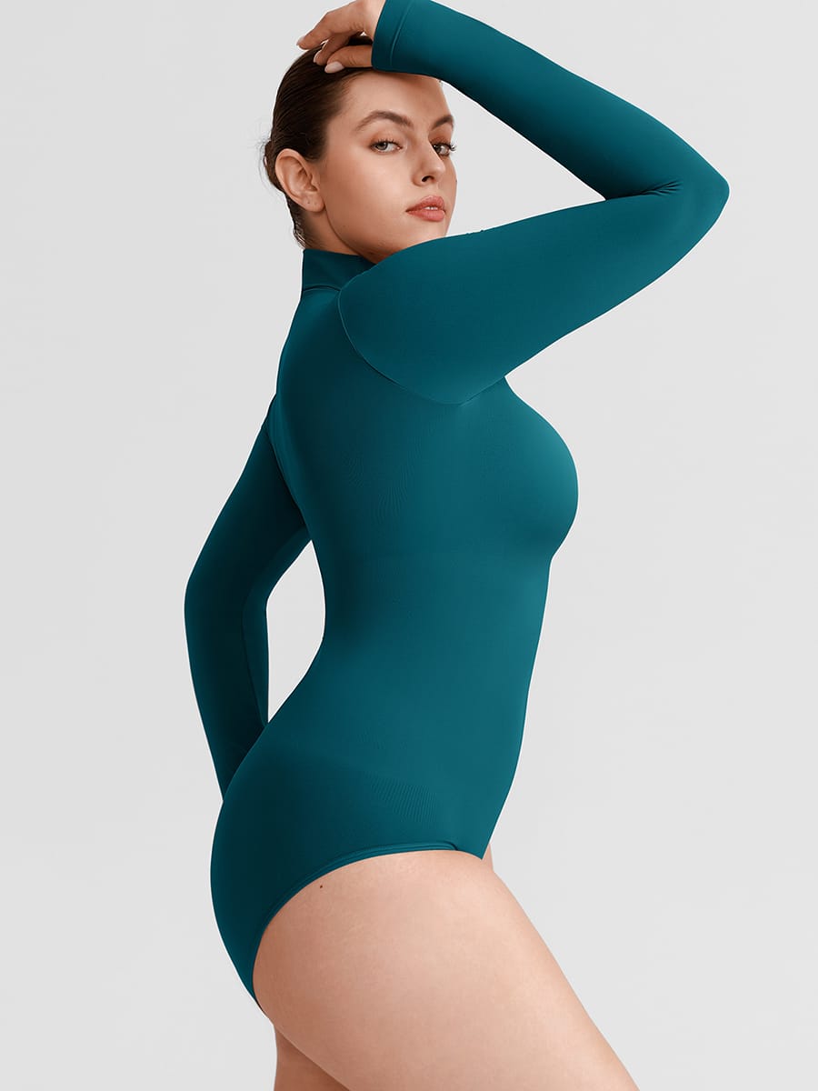 Body sculptant seconde peau, sans coutures, doux comme du beurre, avec fermeture à boutons-pression à l'entrejambe