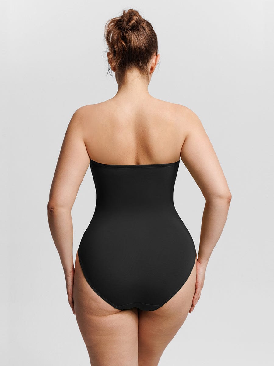 Strapless U-Wire Tummy Control One-Piece Swimsuit