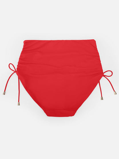 Deep V Metal Ring Tummy Control Swimsuit with Removable Pads