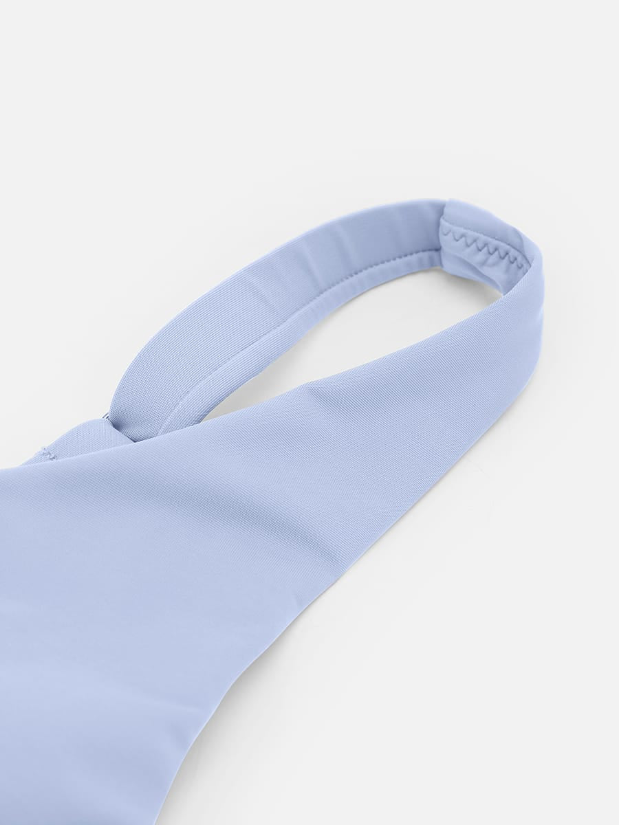 Deep V Metal Ring Tummy Control Swimsuit with Removable Pads