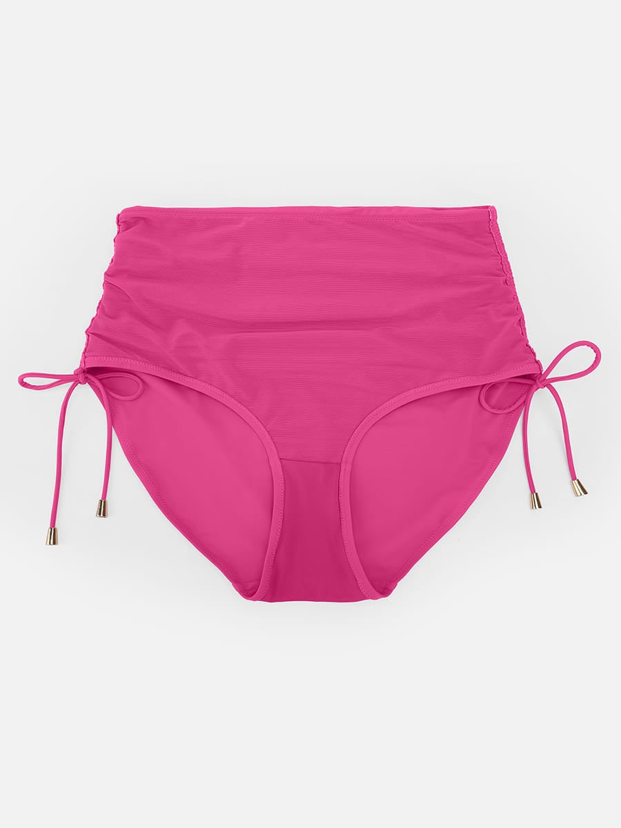 Deep V Metal Ring Tummy Control Swimsuit with Removable Pads