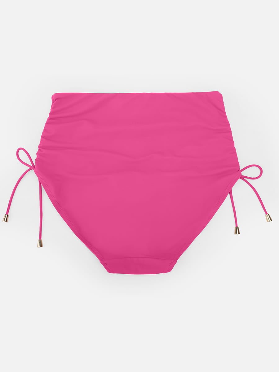 Deep V Metal Ring Tummy Control Swimsuit with Removable Pads
