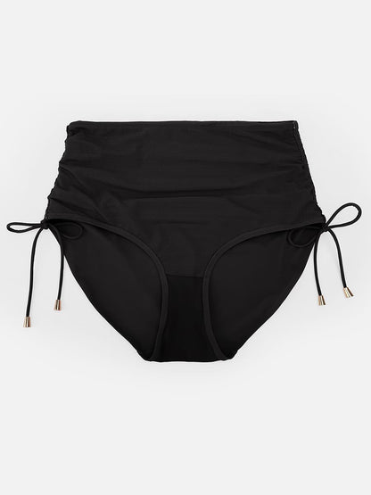 Deep V Metal Ring Tummy Control Swimsuit with Removable Pads