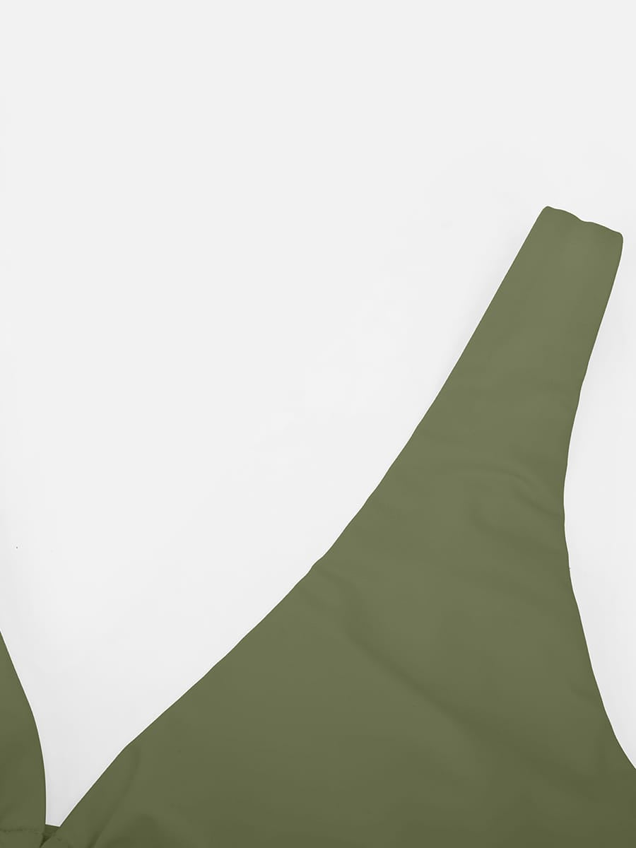 Ruched Mesh Tummy Control One-Piece Swimsuit