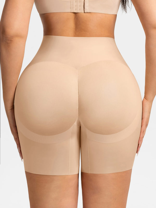 Stay-In-Place Traceless Tummy Control and Butt Lift Shaping Shorts