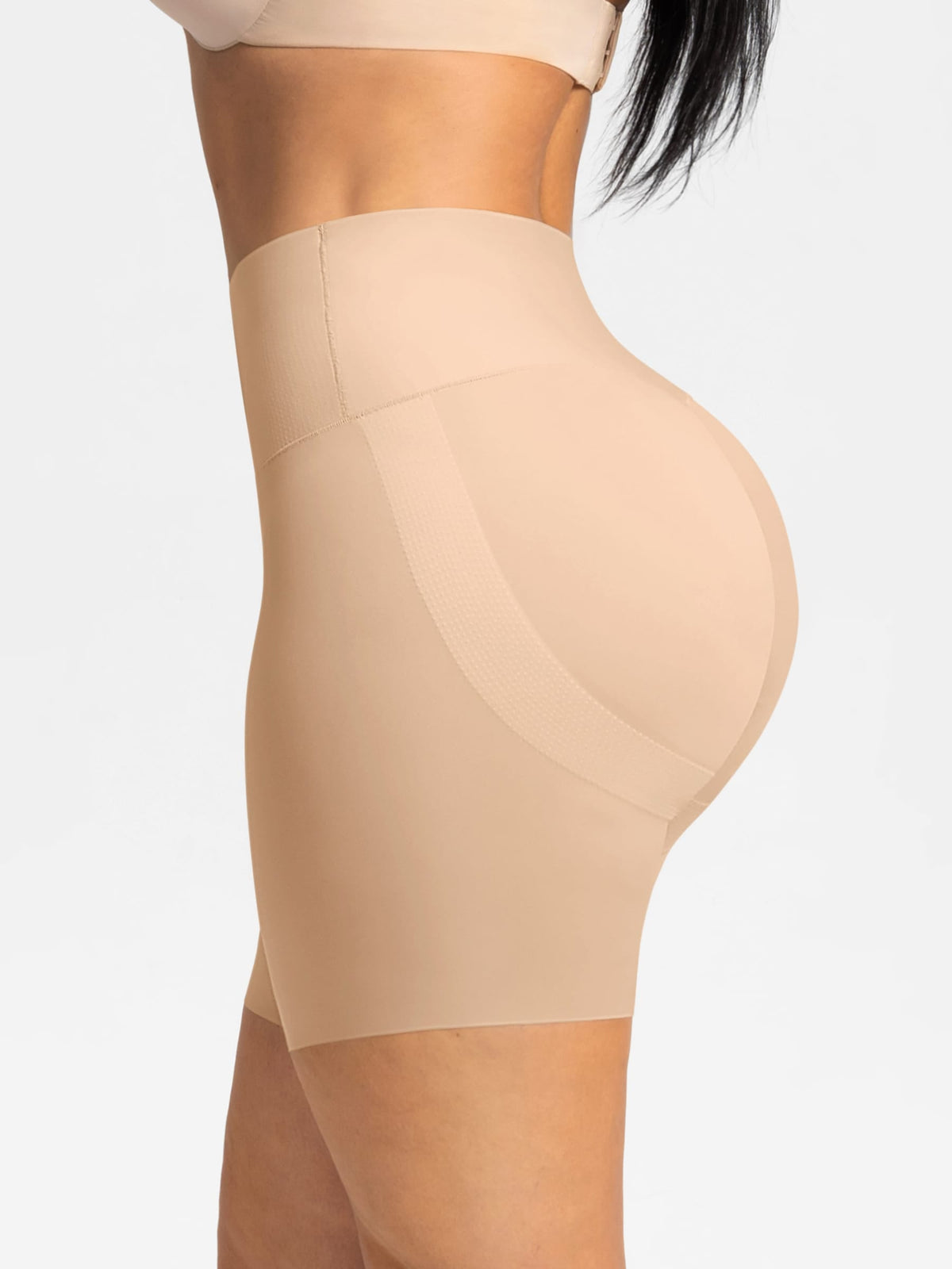 Stay-In-Place Traceless Tummy Control and Butt Lift Shaping Shorts