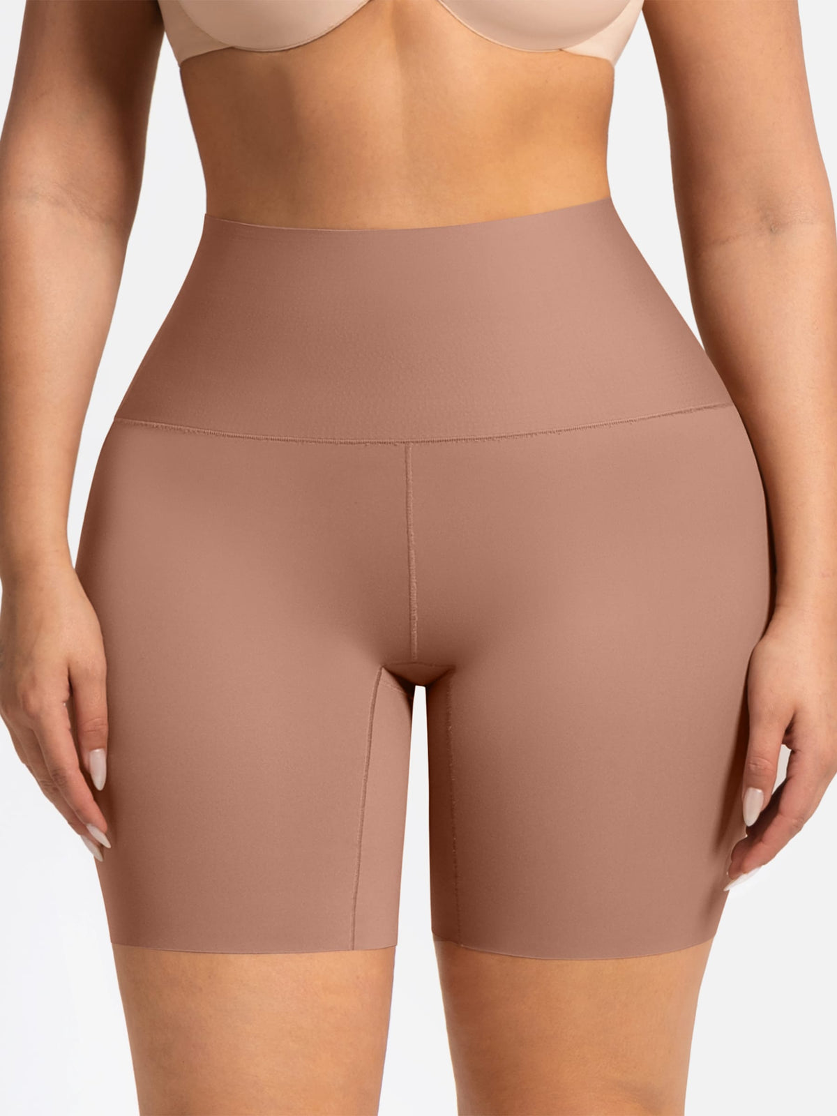 Stay-In-Place Traceless Tummy Control and Butt Lift Shaping Shorts