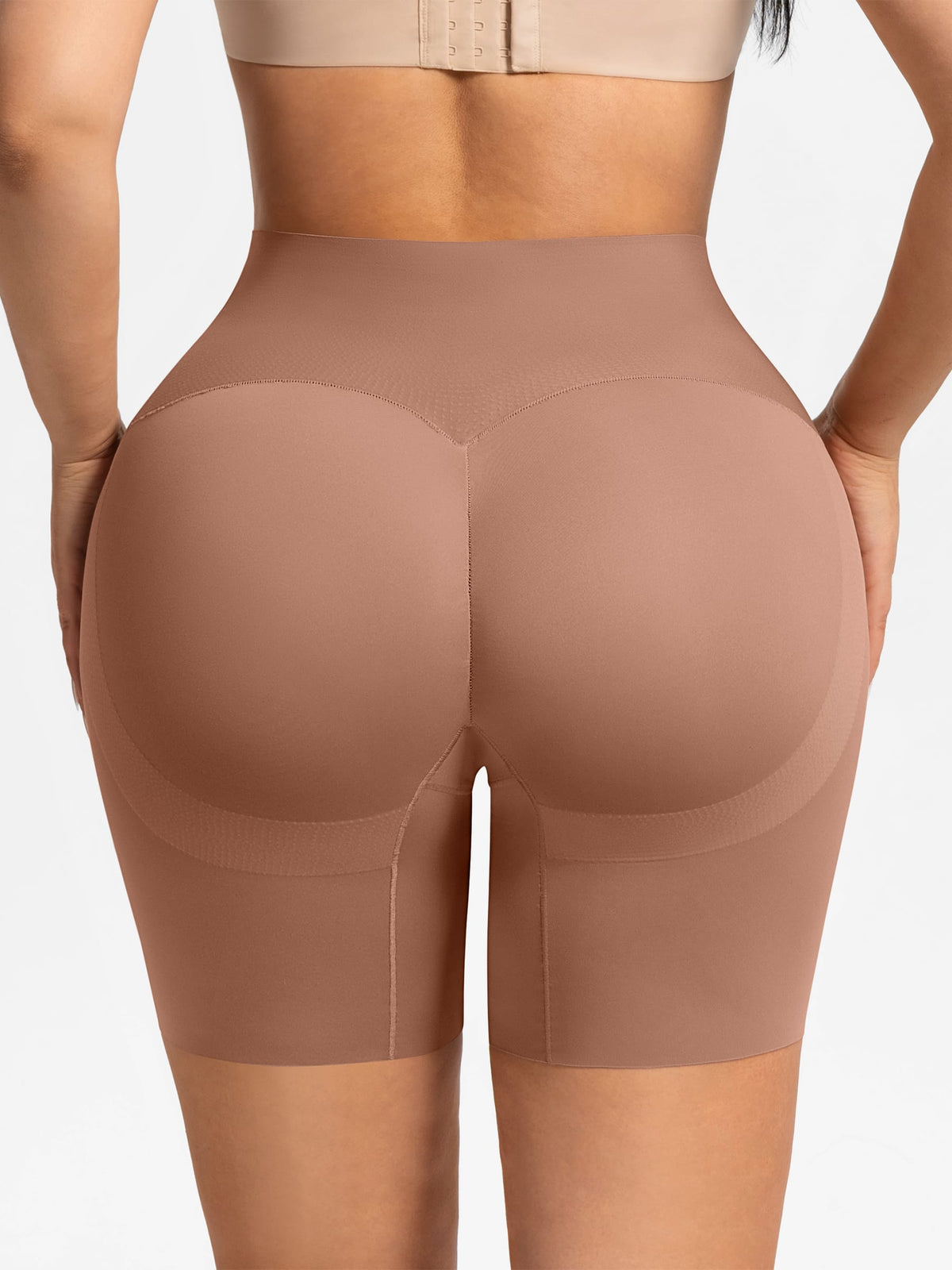 Stay-In-Place Traceless Tummy Control and Butt Lift Shaping Shorts