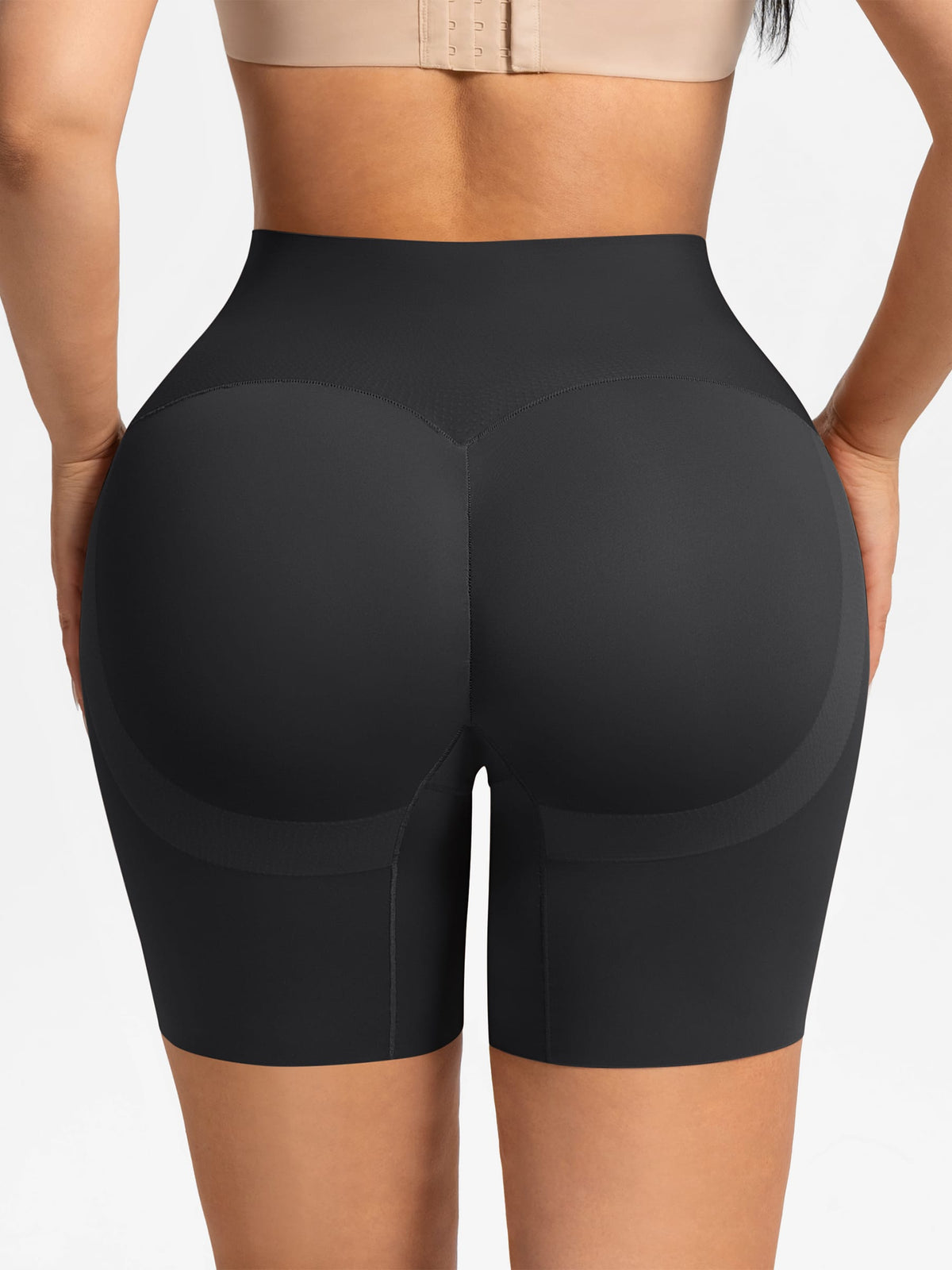 Stay-In-Place Traceless Tummy Control and Butt Lift Shaping Shorts